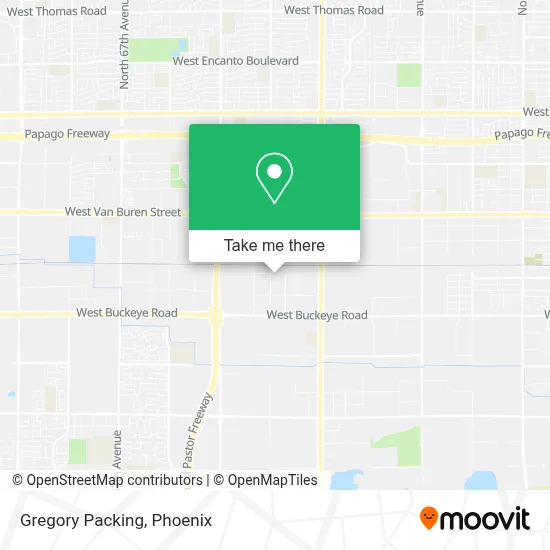 Gregory Packing map