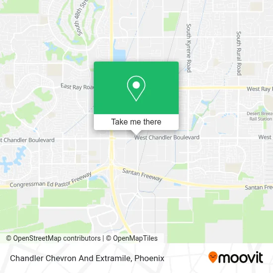 Chandler Chevron And Extramile map