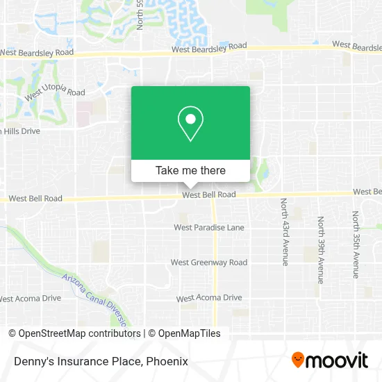 Denny's Insurance Place map