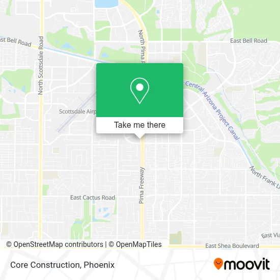Core Construction map