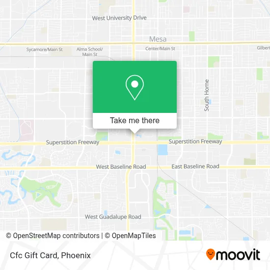 Cfc Gift Card map