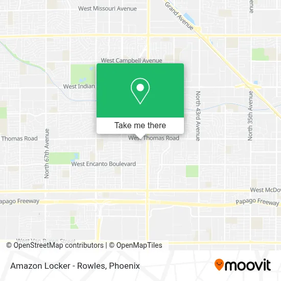 Amazon Locker - Rowles map