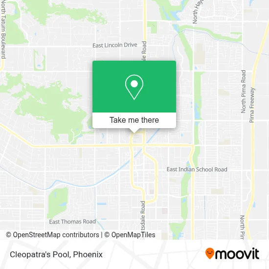 Cleopatra's Pool map