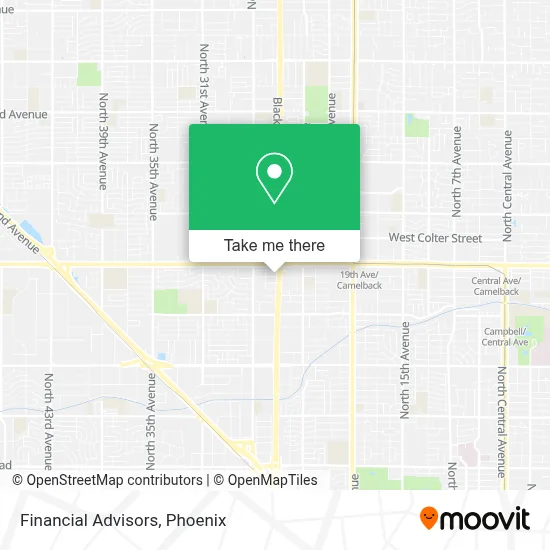 Financial Advisors map