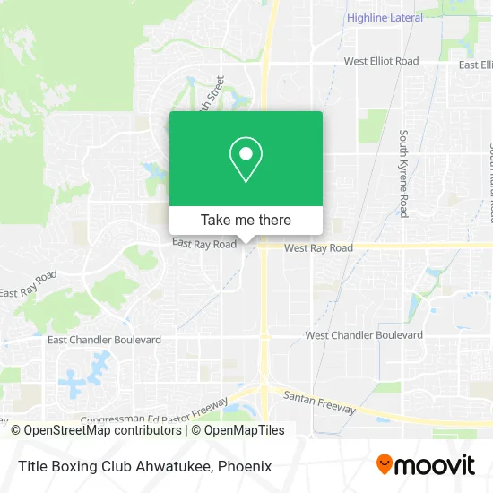 Title Boxing Club Ahwatukee map