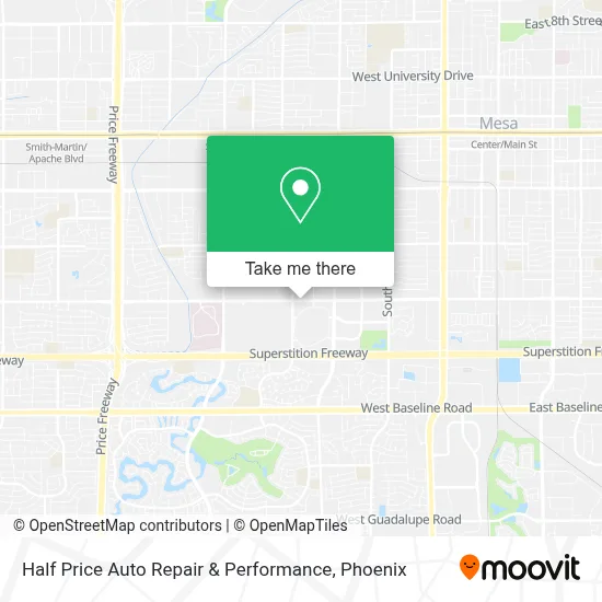 Half Price Auto Repair & Performance map