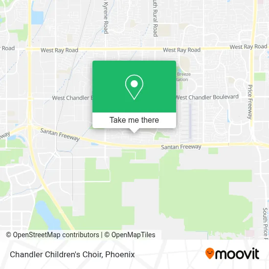 Chandler Children's Choir map