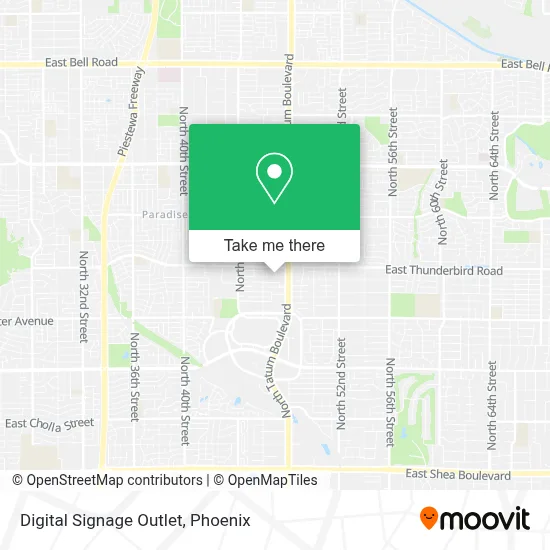 Digital Signage Outlet map