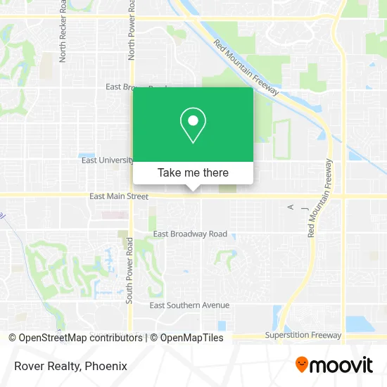Rover Realty map
