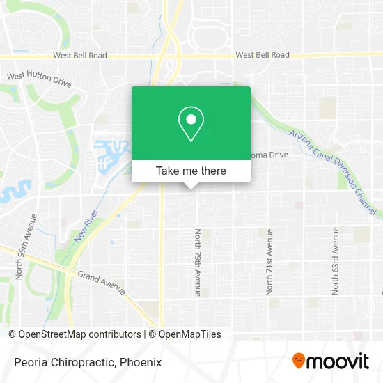 Peoria Chiropractic map