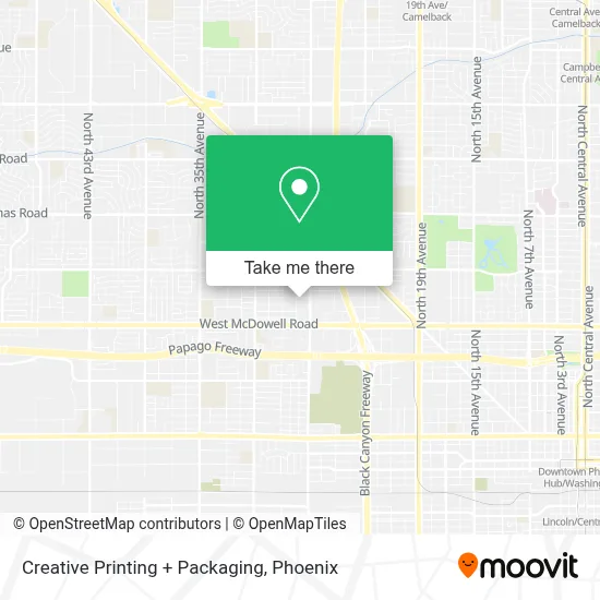 Creative Printing + Packaging map