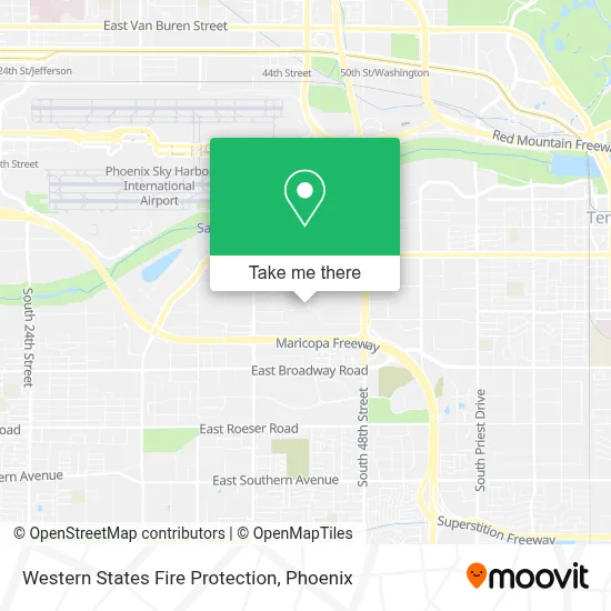 Western States Fire Protection map