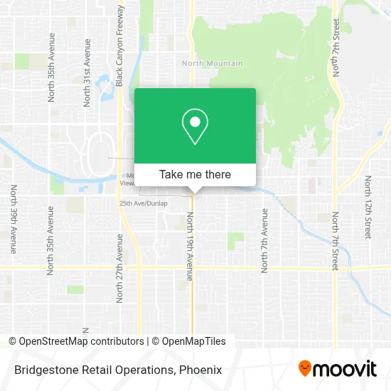 Bridgestone Retail Operations map