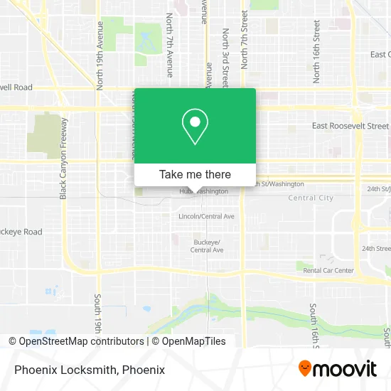 Phoenix Locksmith map