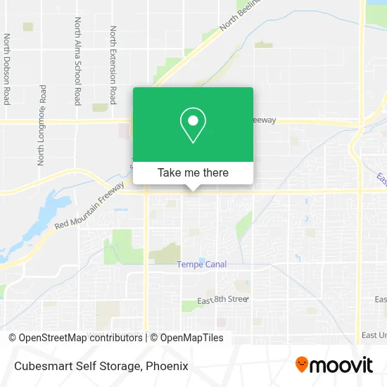 Cubesmart Self Storage map