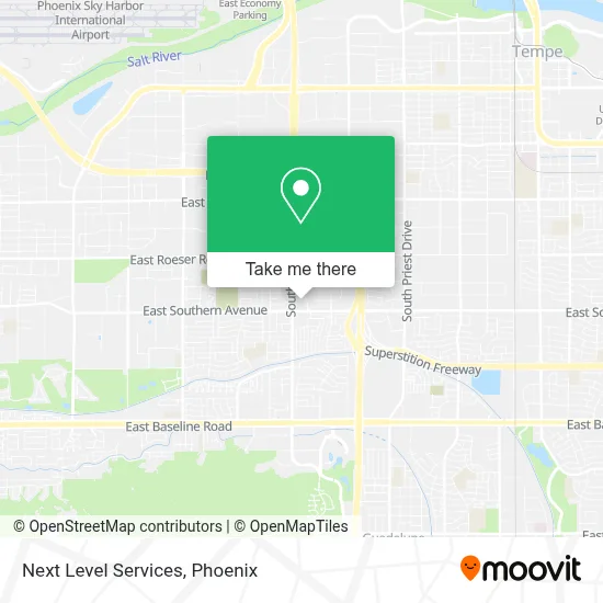 Next Level Services map
