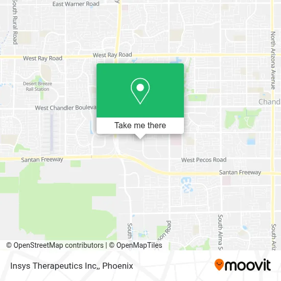 Insys Therapeutics Inc, map