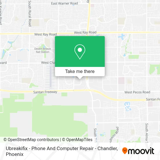 Ubreakifix - Phone And Computer Repair - Chandler map