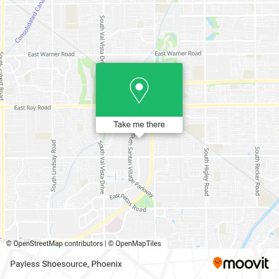 Payless Shoesource map