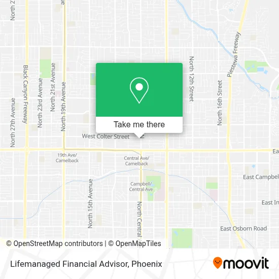 Lifemanaged Financial Advisor map