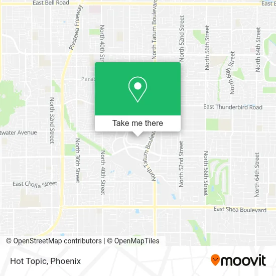 Hot Topic map