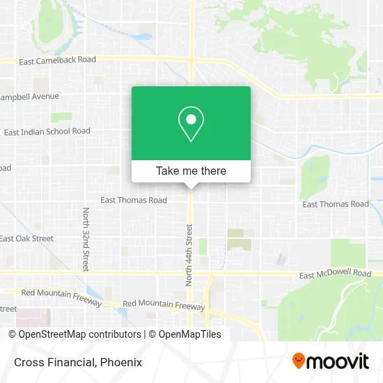 Cross Financial map