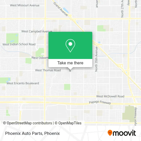 Phoenix Auto Parts map