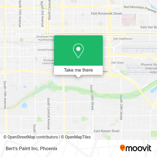 Bert's Paint Inc map