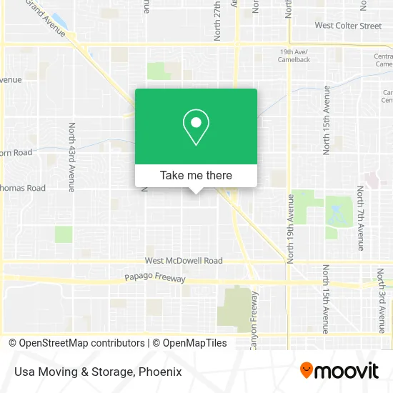 Usa Moving & Storage map