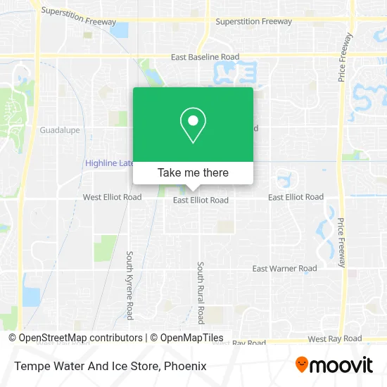 Tempe Water And Ice Store map