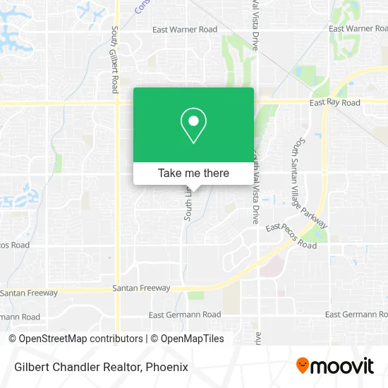 Gilbert Chandler Realtor map