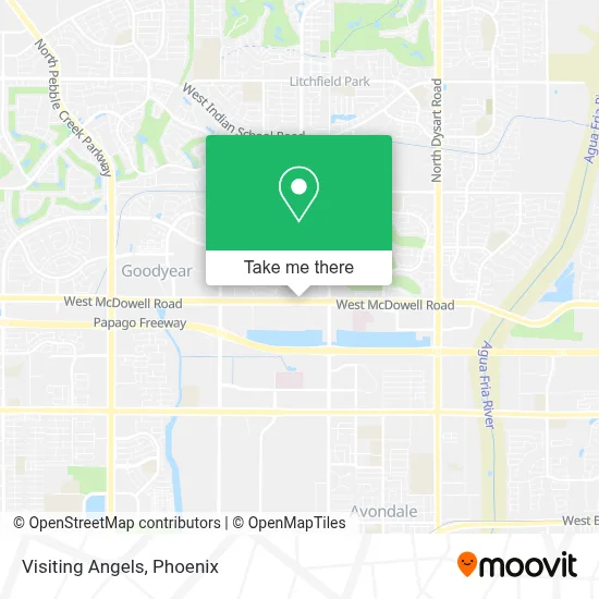 Visiting Angels map