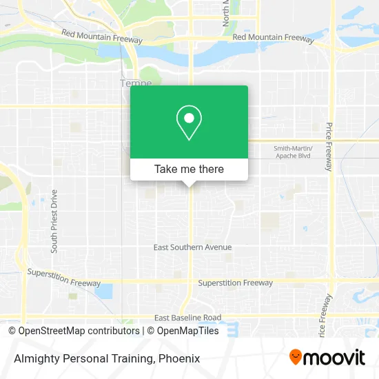 Almighty Personal Training map