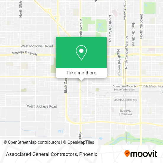 Associated General Contractors map