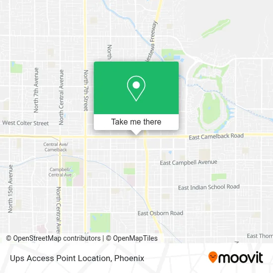 Ups Access Point Location map