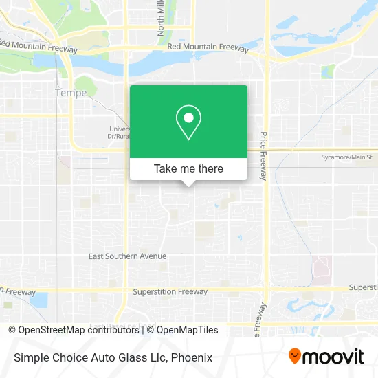 Simple Choice Auto Glass Llc map
