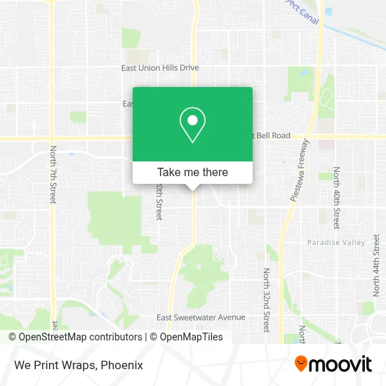 We Print Wraps map