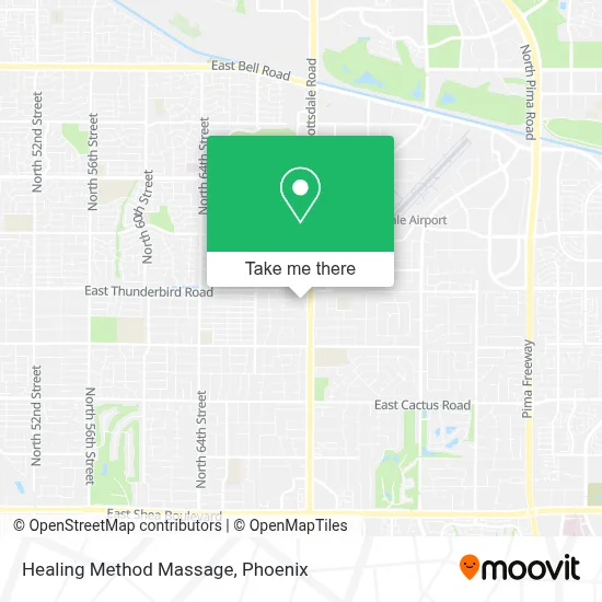 Healing Method Massage map