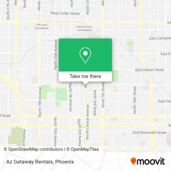 Az Getaway Rentals map