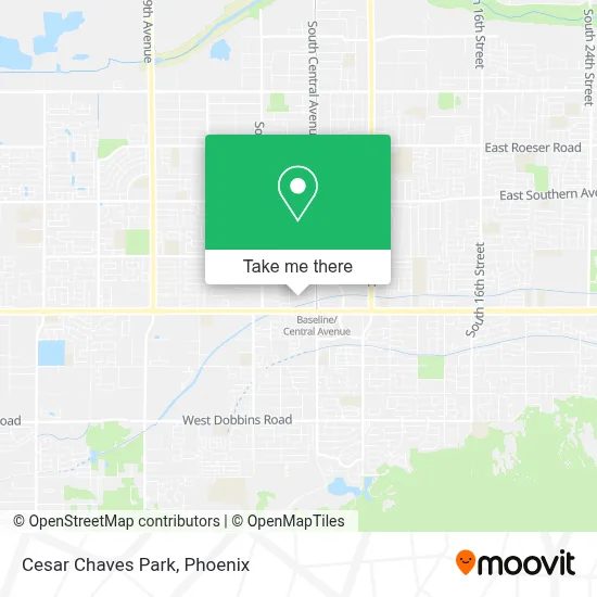 Cesar Chaves Park map