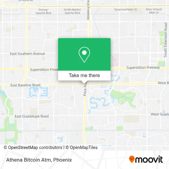 Athena Bitcoin Atm map