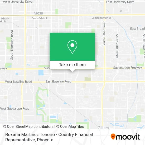 Roxana Martinez Tenorio - Country Financial Representative map