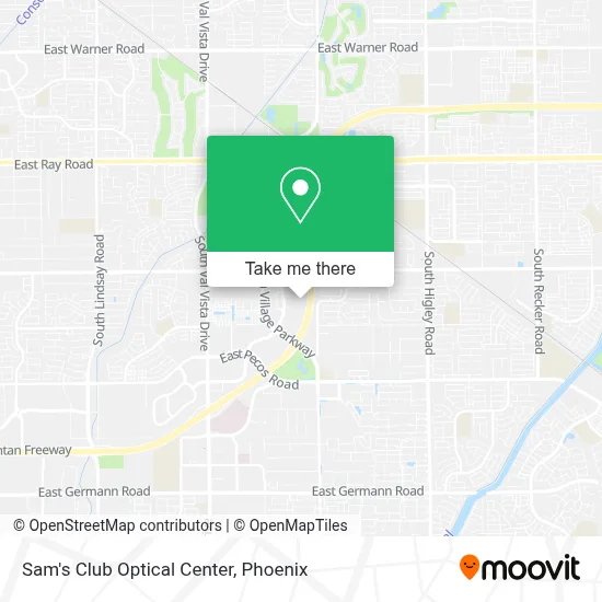 Sam's Club Optical Center map