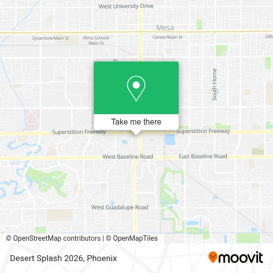 Desert Splash 2026 map