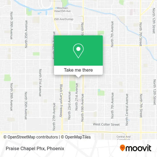 Praise Chapel Phx map