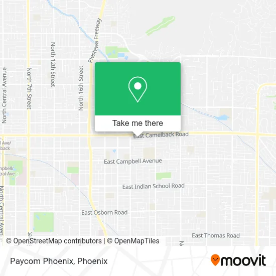 Paycom Phoenix map
