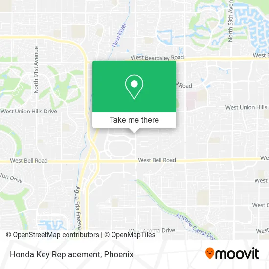 Honda Key Replacement map