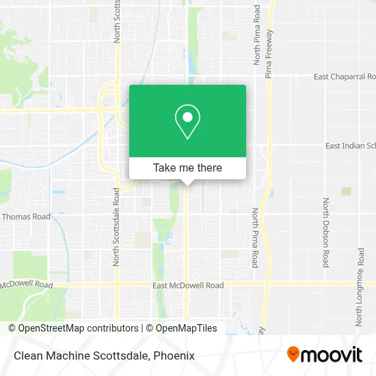 Clean Machine Scottsdale map
