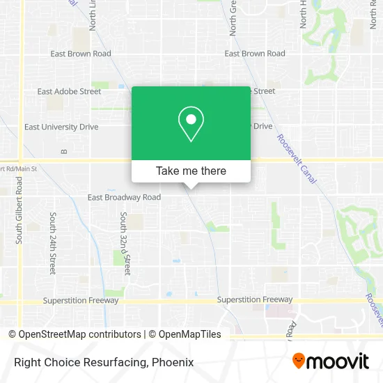 Right Choice Resurfacing map