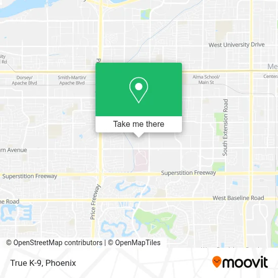 True K-9 map